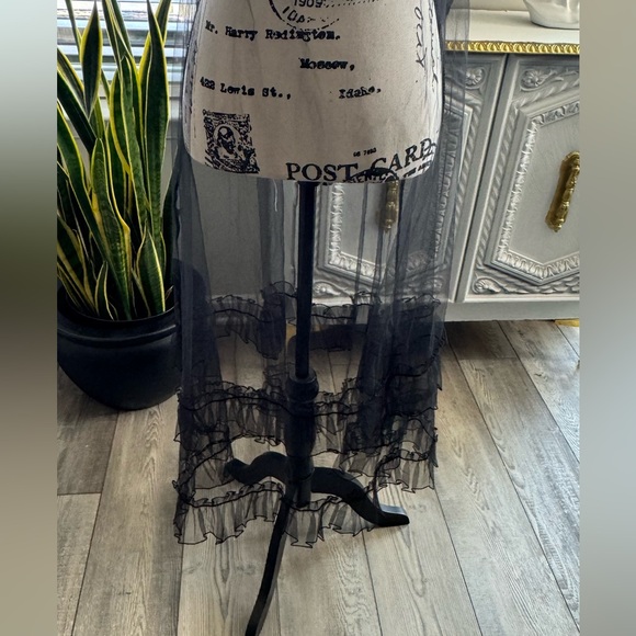 Anthropologie Elegant Black Maxi Dress - Picture 7 of 10